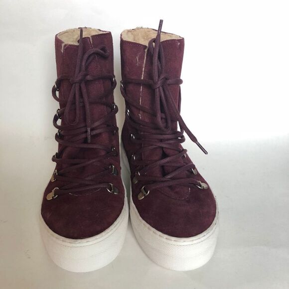 JC Play Womens Sneaker Platform Boots Lace Up - Picture 3 of 8